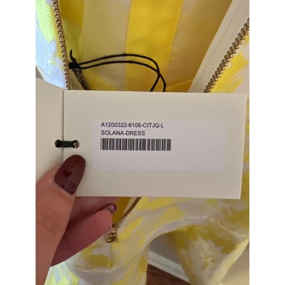 Alexis Solana Yellow Jacquard Mini Dress - Picture 10 of 11